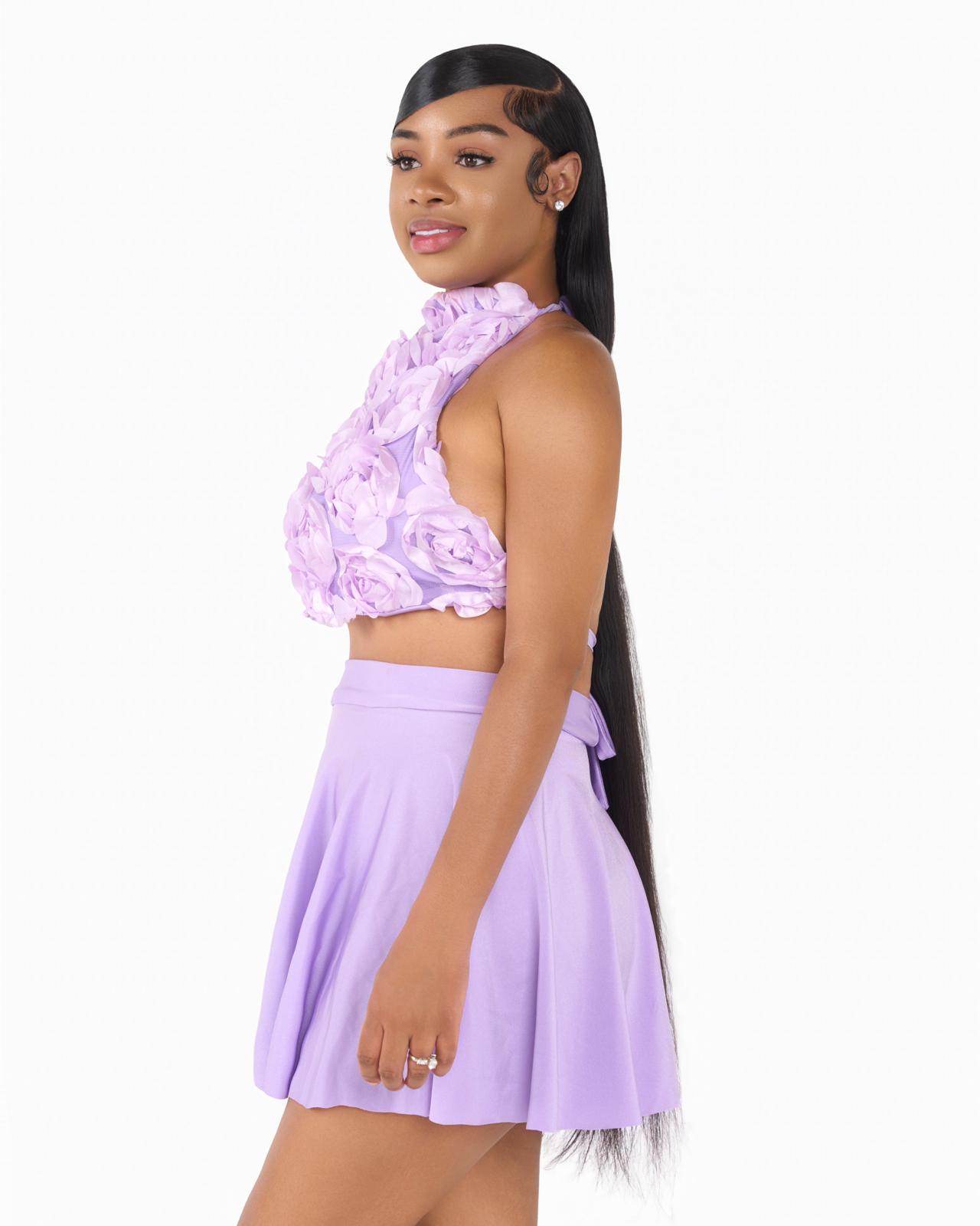 Lavender Rose Pedals Set - Plus Size